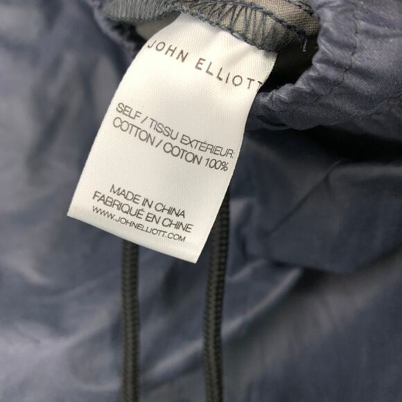 John Elliott Grey Tomba Himalayan Trousers Mens Sz 1 US S Slim Fit Waxed Cotton - Picture 6 of 8